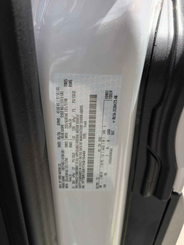 New 2026 Ford Transit 250 148 High Roof w/ Load Area Protection Package RWD image 36