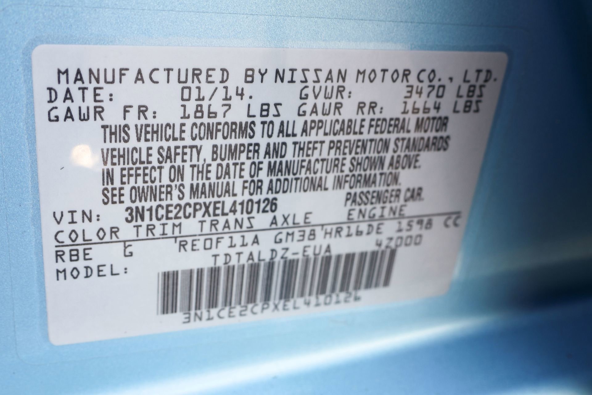 Used 2014 Nissan Versa Note SV w/ Sport Value Package image 45