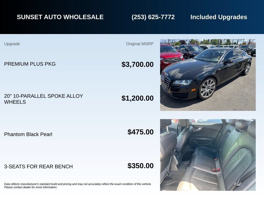 Used 2013 Audi A7 3.0T Premium Plus w/ Premium Plus Pkg AWD/4WD image 16
