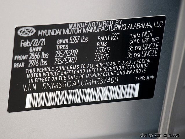 Used 2021 Hyundai Santa Fe Calligraphy image 33