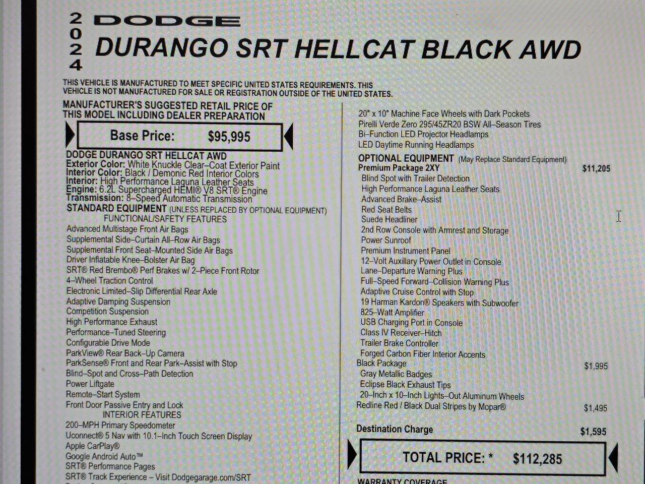 Used 2024 Dodge Durango SRT Hellcat image 22