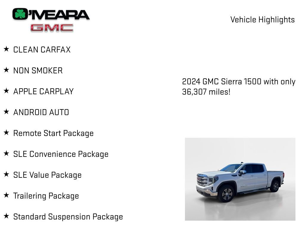 Used 2024 GMC Sierra 1500 SLE w/ Preferred Package AWD/4WD image 7