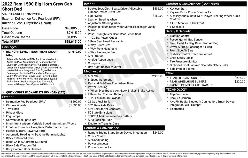 Used 2022 RAM 1500 Big Horn image 4