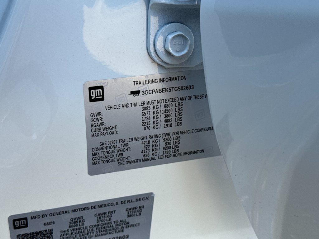 New 2026 Chevrolet Silverado 1500 Custom w/ LPO, Dark Essentials Package RWD image 25