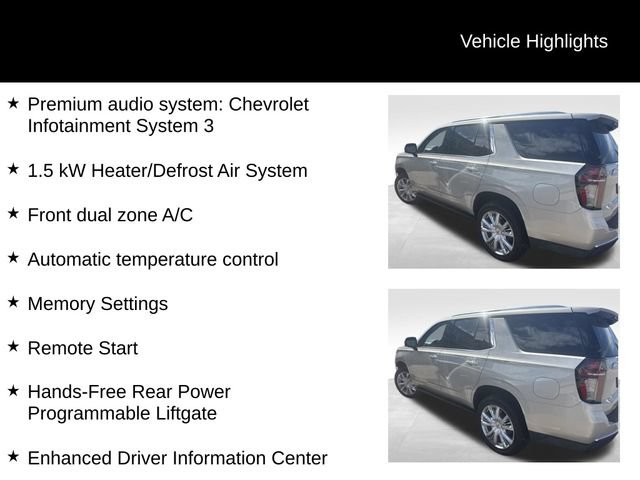 Certified 2022 Chevrolet Tahoe High Country w/ Max Trailering Package AWD/4WD image 11