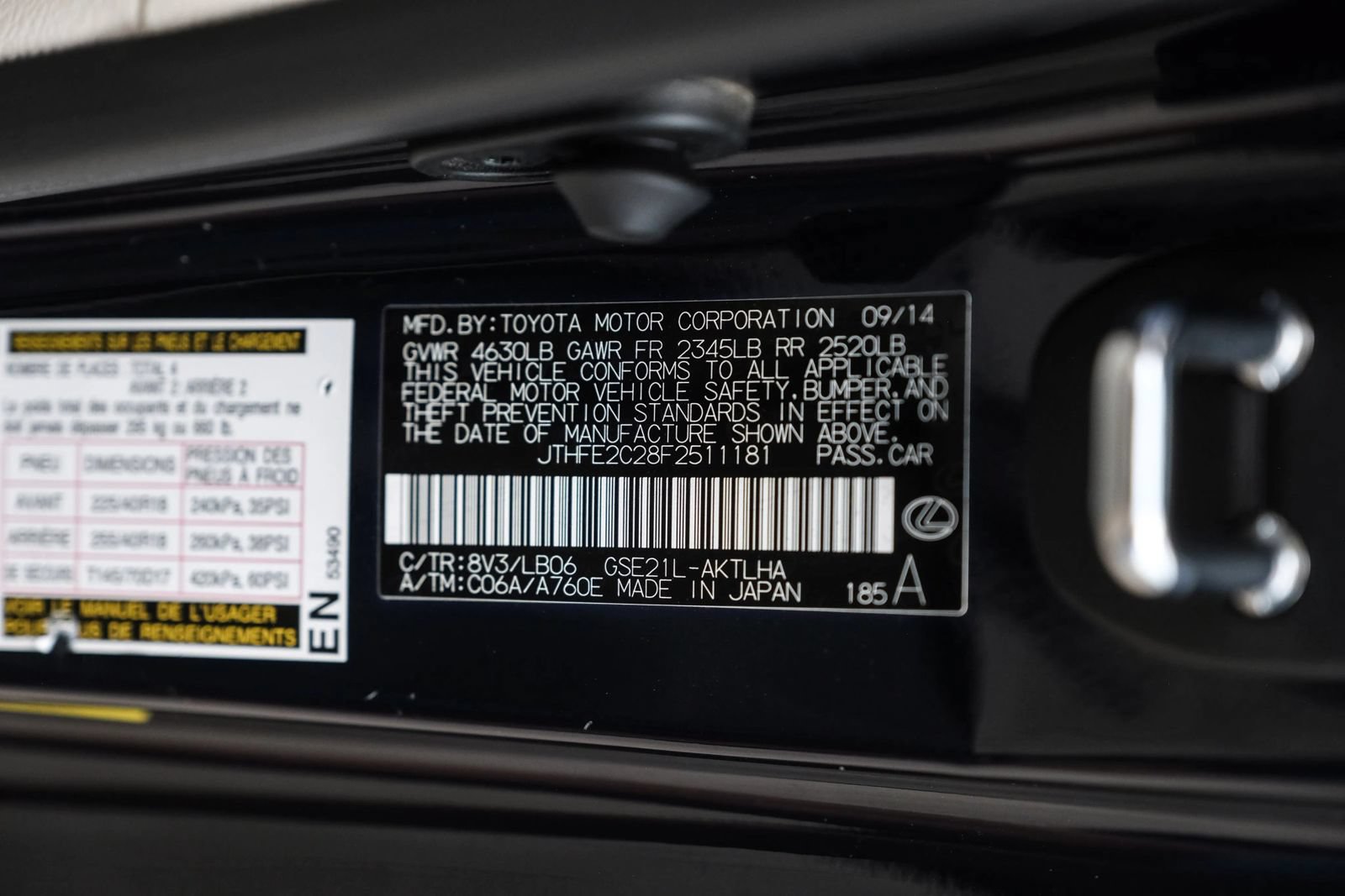 Used 2015 Lexus IS 350C w/ Navigation System Package RWD image 48