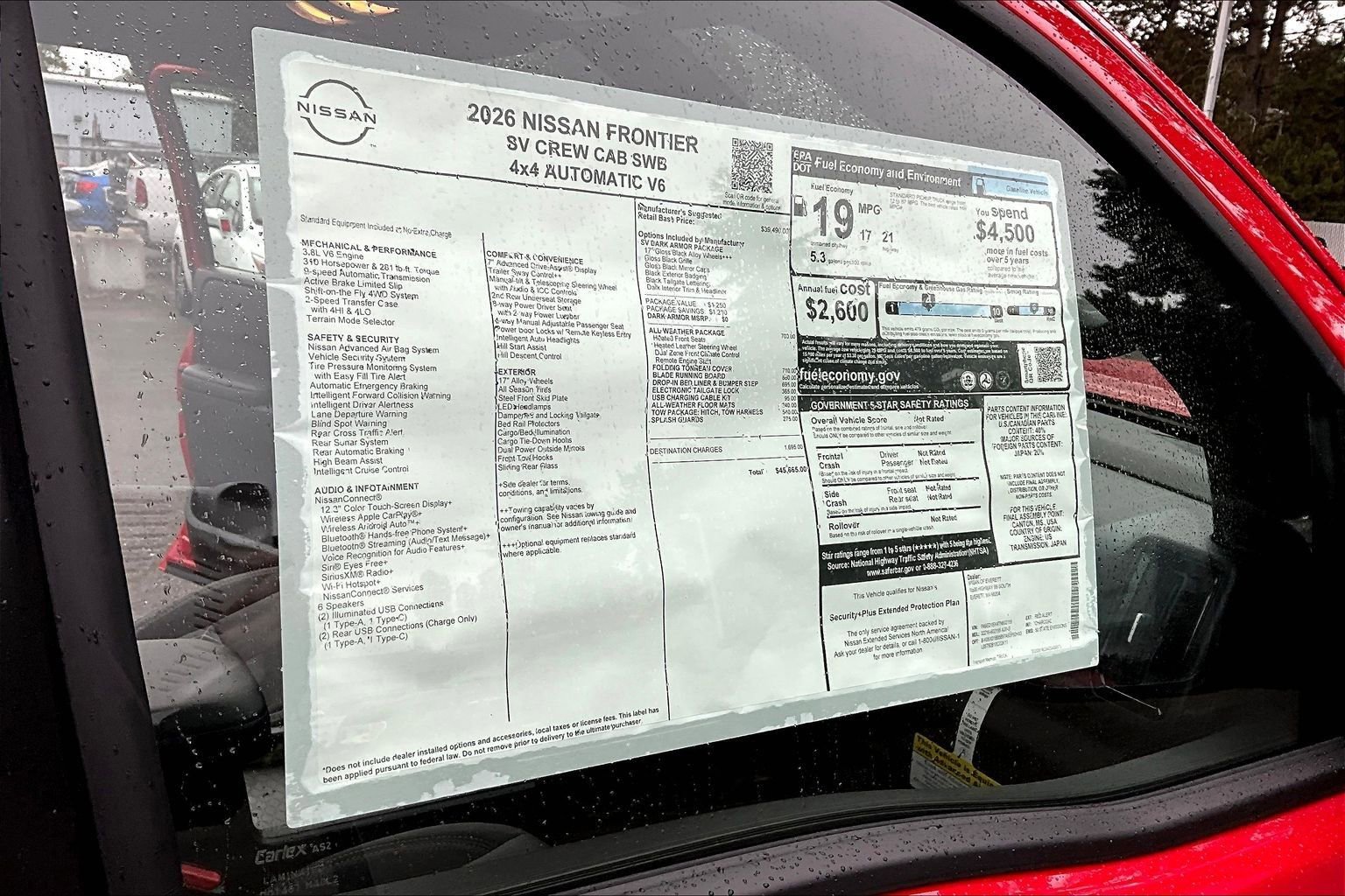 New 2026 Nissan Frontier SV image 14