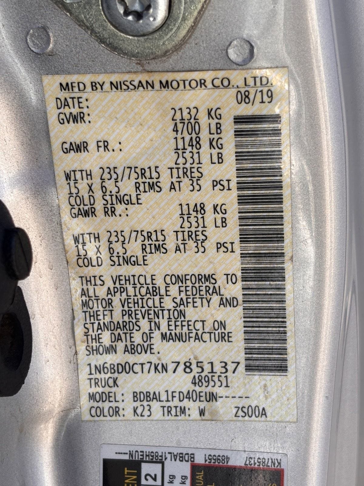 Used 2019 Nissan Frontier S RWD image 34