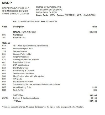 Certified 2025 Mercedes-Benz GLB 250 image 4