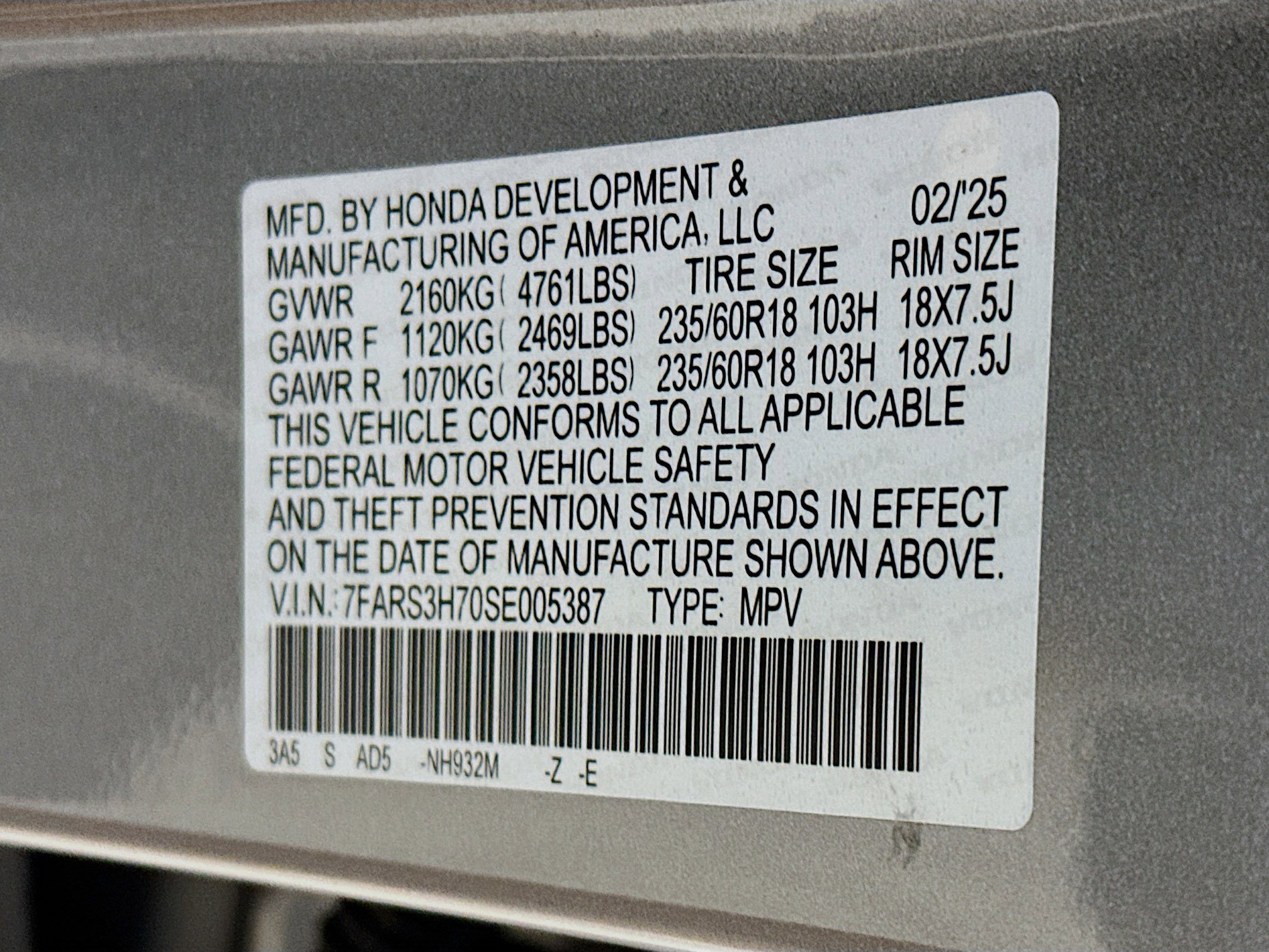 Used 2025 Honda CR-V EX-L image 12