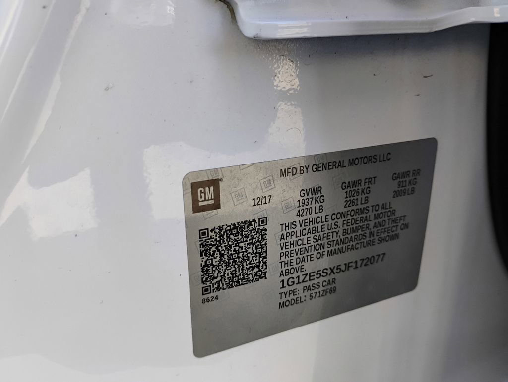 Used 2018 Chevrolet Malibu Premier w/ Premier Sun and Wheel Package image 39