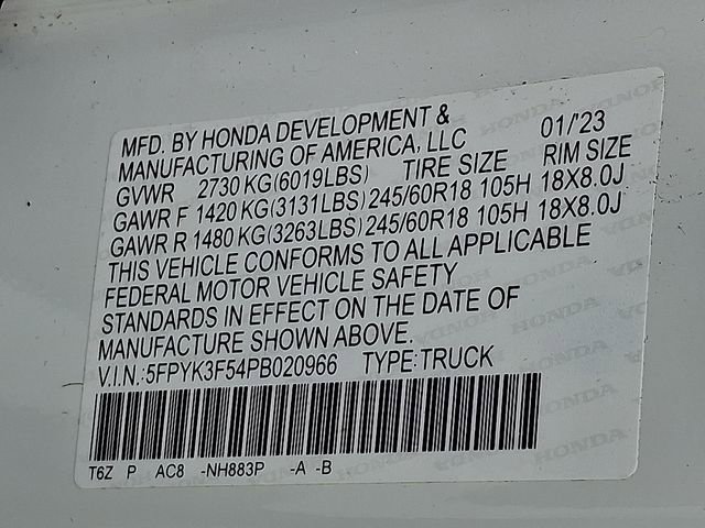 Used 2023 Honda Ridgeline RTL image 27