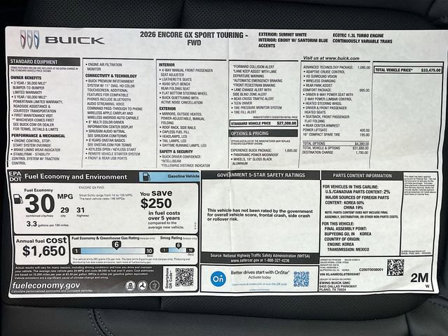 New 2026 Buick Encore GX Sport Touring w/ Advanced Technology Package FWD image 21