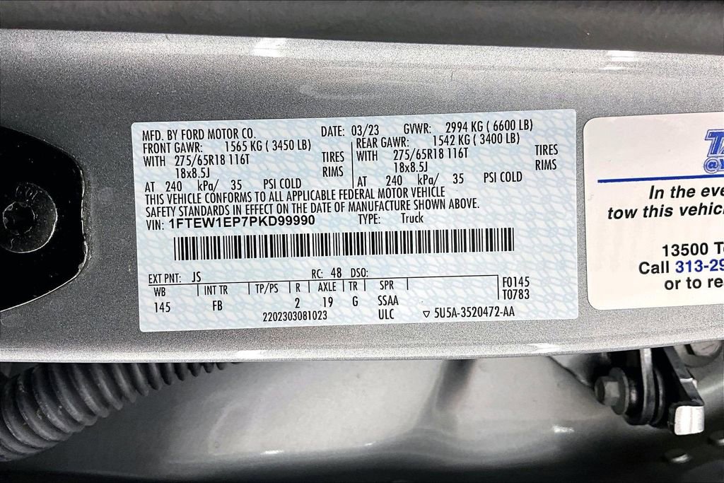 Certified 2023 Ford F150 XLT w/ Equipment Group 302A High AWD/4WD image 36