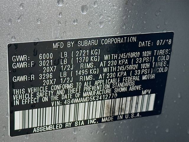 Used 2019 Subaru Ascent Limited image 33