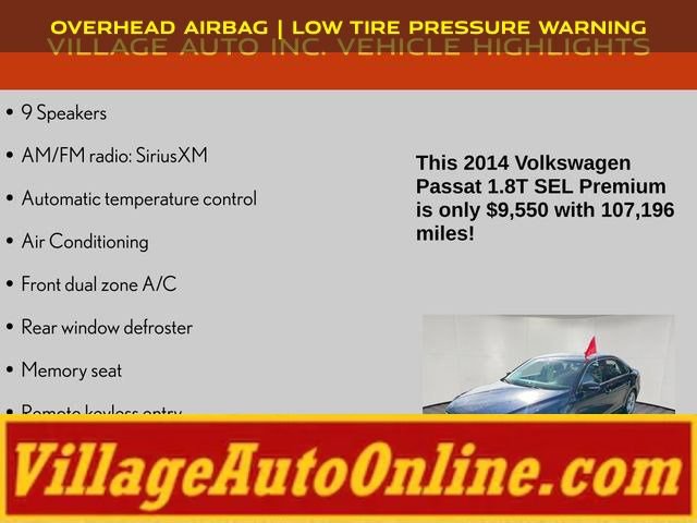 Used 2014 Volkswagen Passat 1.8T SEL Premium image 16