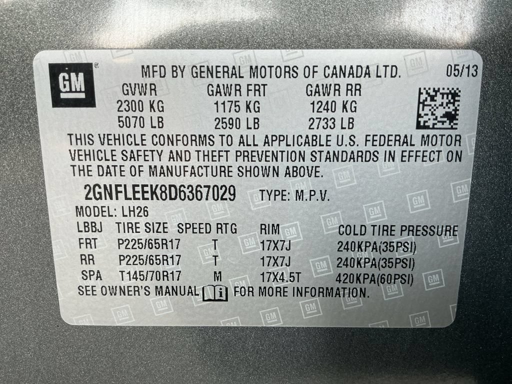 Used 2013 Chevrolet Equinox LT w/ Driver Convenience Package AWD/4WD image 24