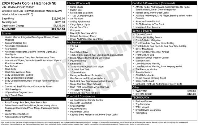 Certified 2024 Toyota Corolla SE image 33