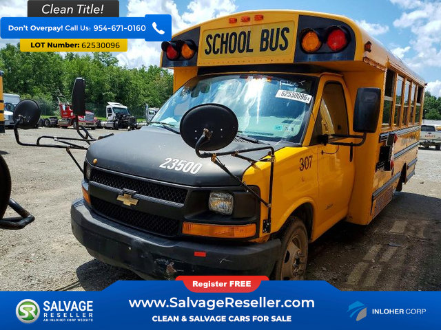 Used 2012 Chevrolet Express 4500 w/ School Bus Package RWD image 3