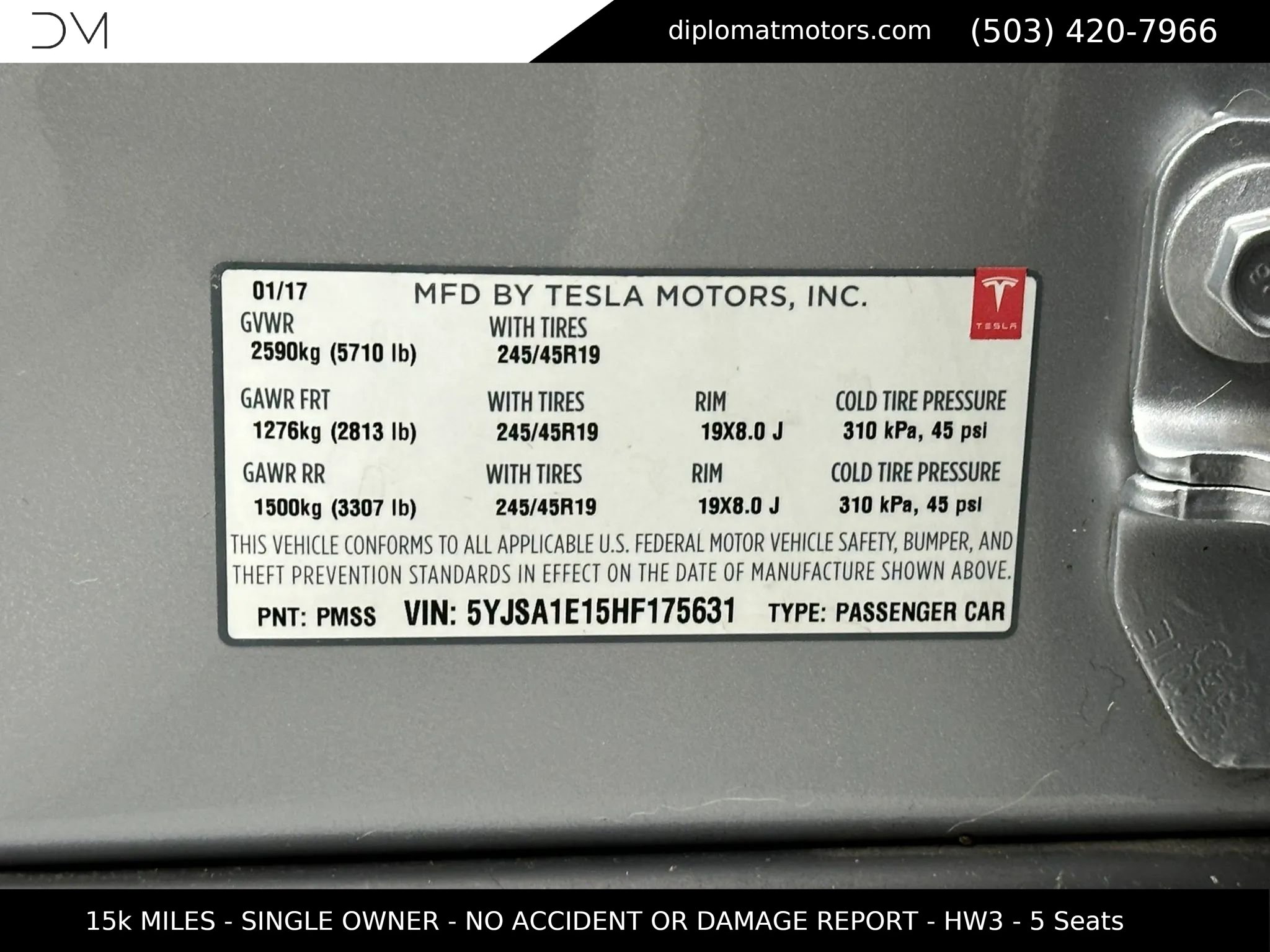 Used 2017 Tesla Model S 75 image 47