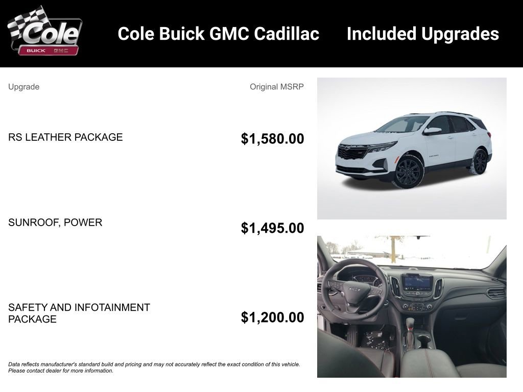 Certified 2023 Chevrolet Equinox RS w/ RS Leather Package image 3