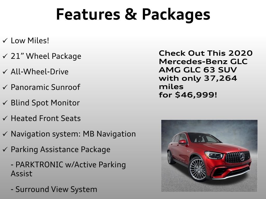 Used 2020 Mercedes-Benz GLC 63 AMG 4MATIC image 4