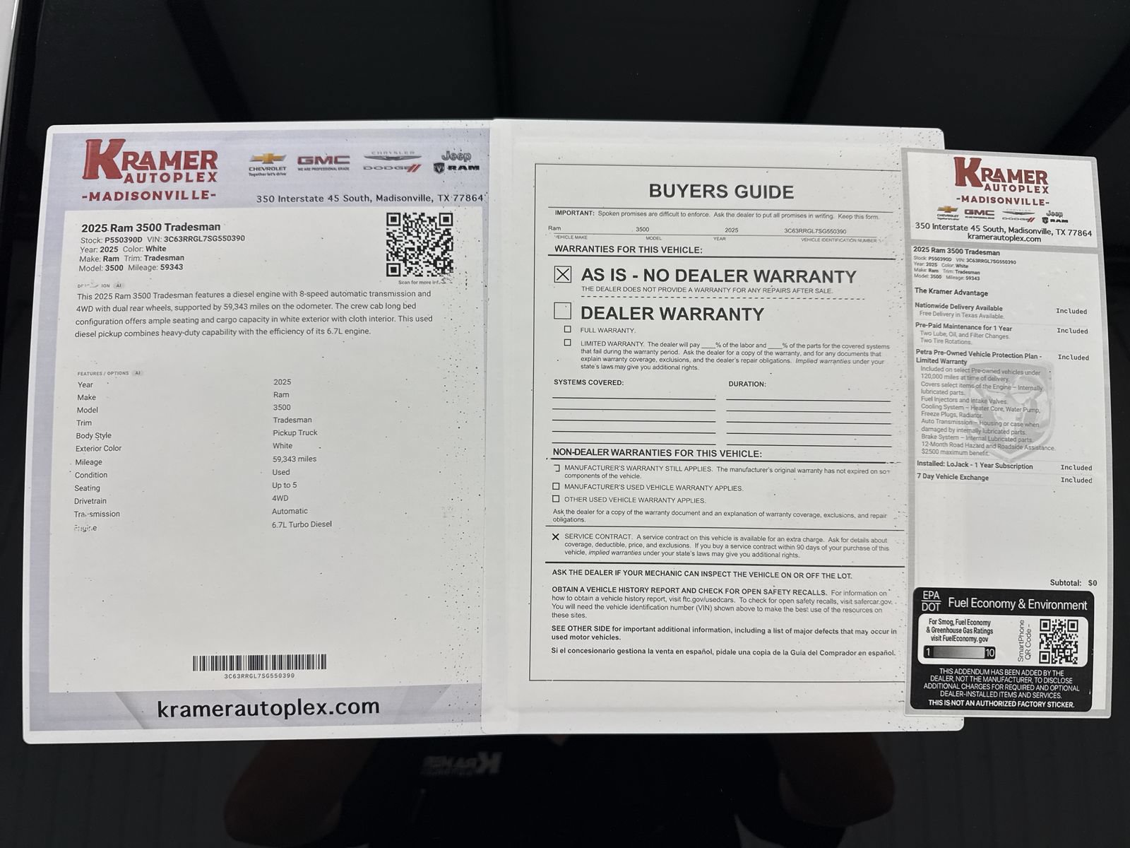 Used 2025 RAM 3500 Tradesman AWD/4WD image 35