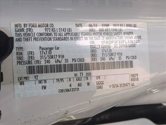 Used 2015 Ford Focus SE w/ Equipment Group 201A FWD image 23