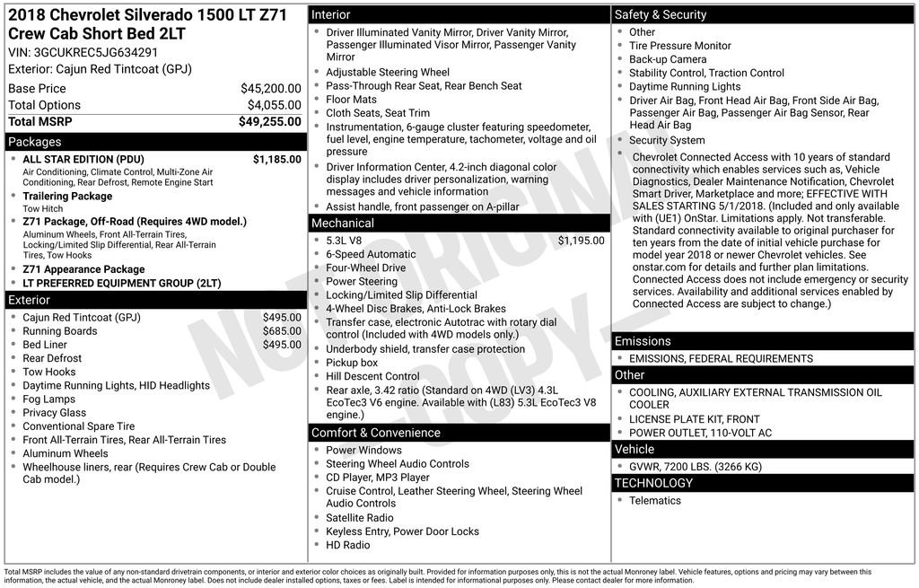 Used 2018 Chevrolet Silverado 1500 LT w/ All Star Edition image 29