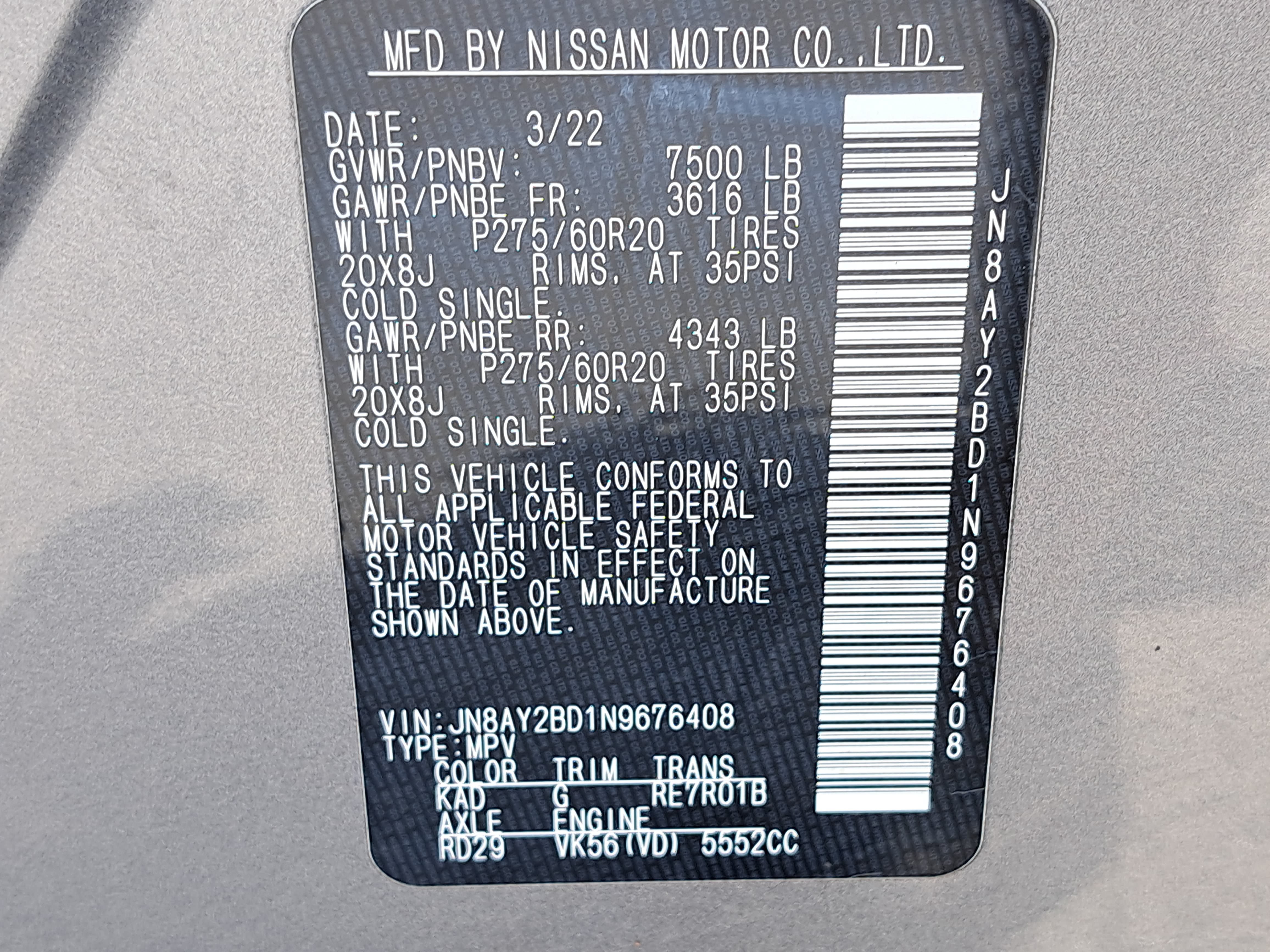 Used 2022 Nissan Armada SL AWD/4WD image 35