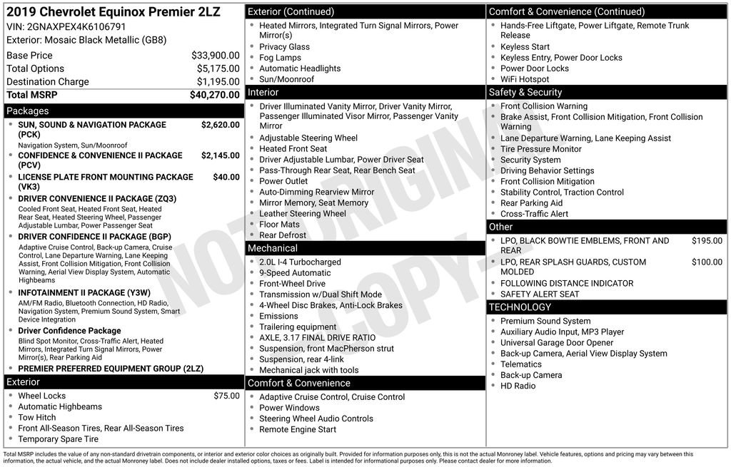 Used 2019 Chevrolet Equinox Premier image 10