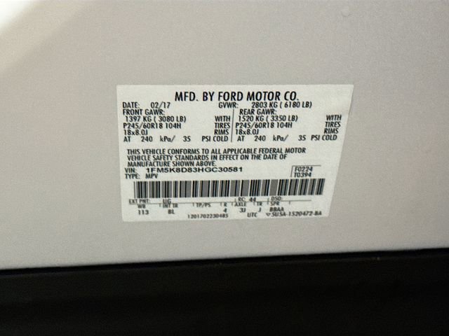 Used 2017 Ford Explorer XLT w/ Equipment Group 202A AWD/4WD image 34