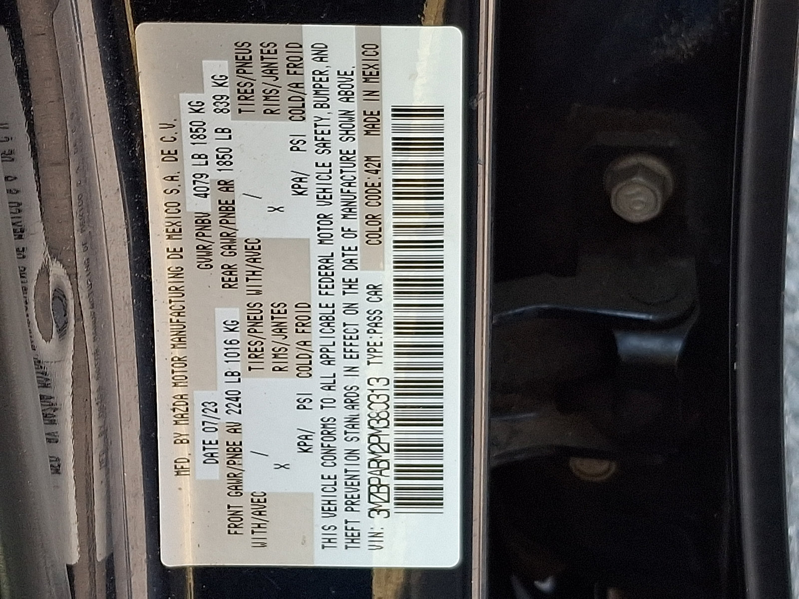Used 2023 MAZDA MAZDA3 s FWD image 28