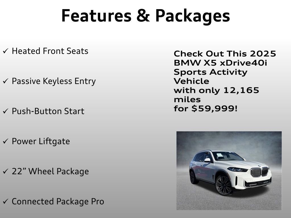 Used 2025 BMW X5 xDrive40i image 8