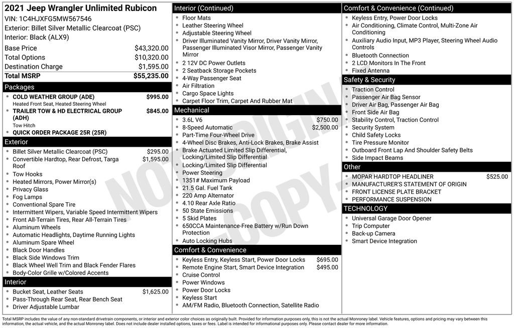 Used 2021 Jeep Wrangler Unlimited Rubicon w/ Cold Weather Group image 29