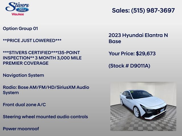 Used 2023 Hyundai Elantra N FWD image 8