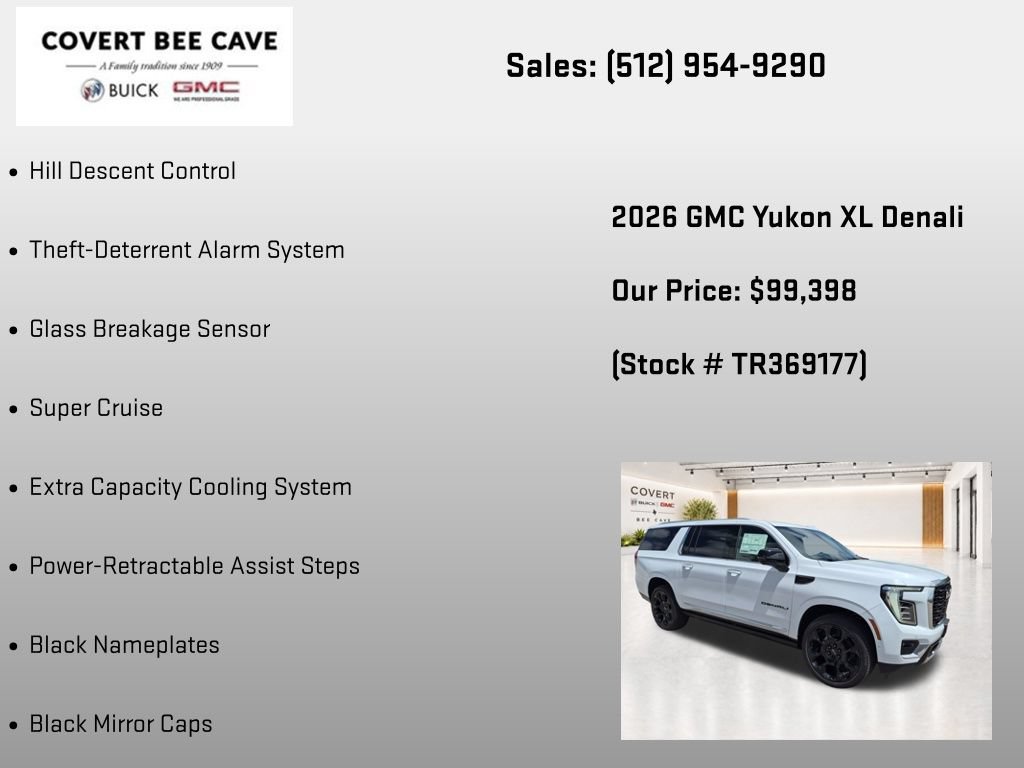 New 2026 GMC Yukon XL Denali w/ Denali Reserve Package AWD/4WD image 37