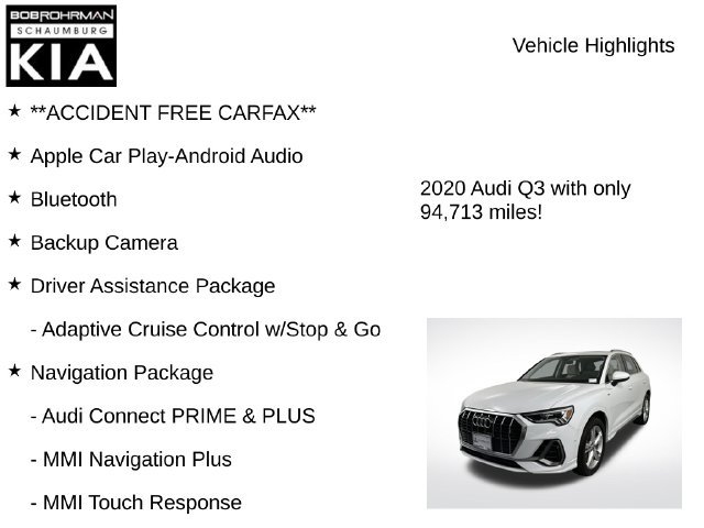 Used 2020 Audi Q3 2.0T Prestige w/ Prestige Package AWD/4WD image 8