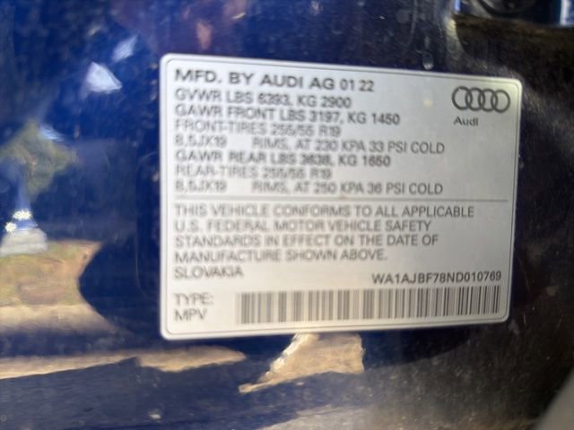 Used 2022 Audi Q7 2.0T Premium w/ Convenience Package image 35
