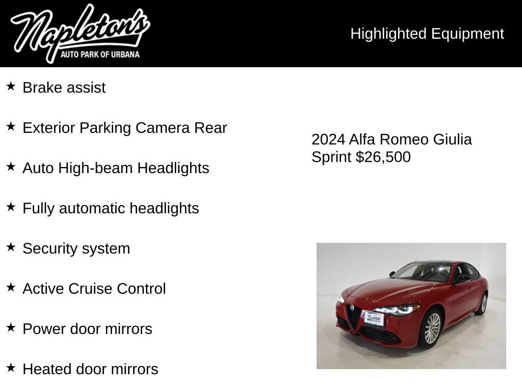 Used 2024 Alfa Romeo Giulia Sprint AWD/4WD image 16