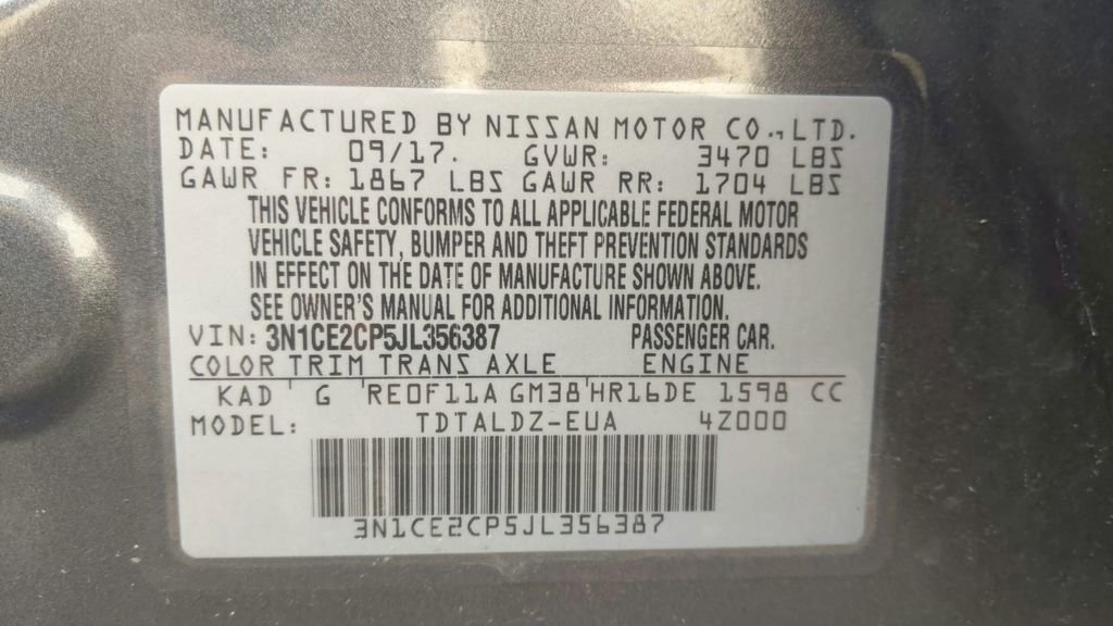 Used 2018 Nissan Versa Note SV image 18