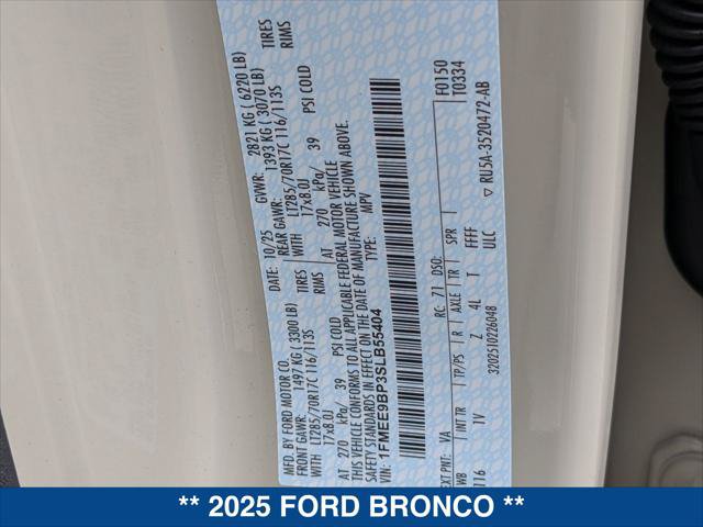 New 2025 Ford Bronco Badlands AWD/4WD image 20