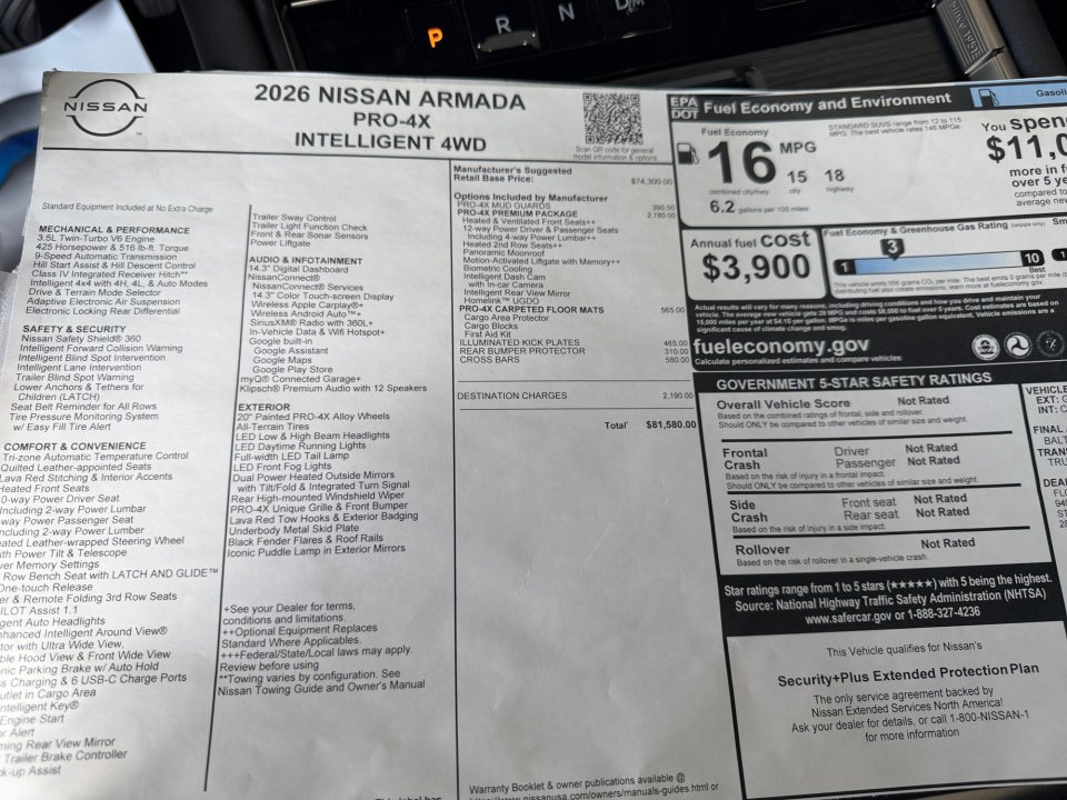 New 2026 Nissan Armada PRO-4X image 32