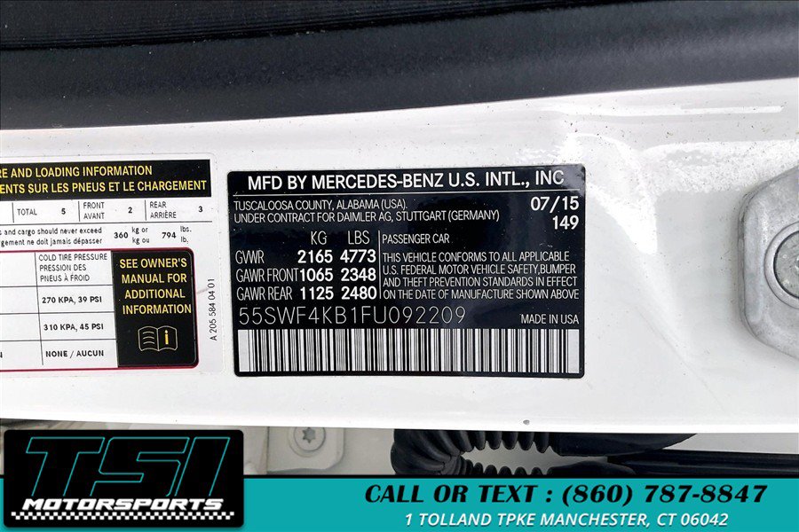 Used 2015 Mercedes-Benz C 300 4MATIC Sedan image 35