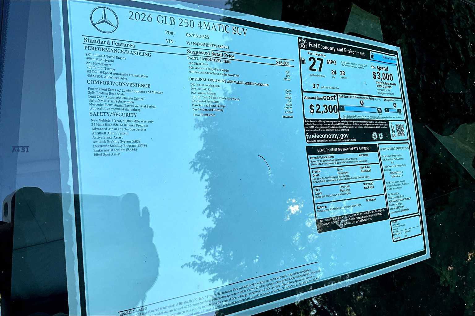 New 2026 Mercedes-Benz GLB 250 4MATIC image 17