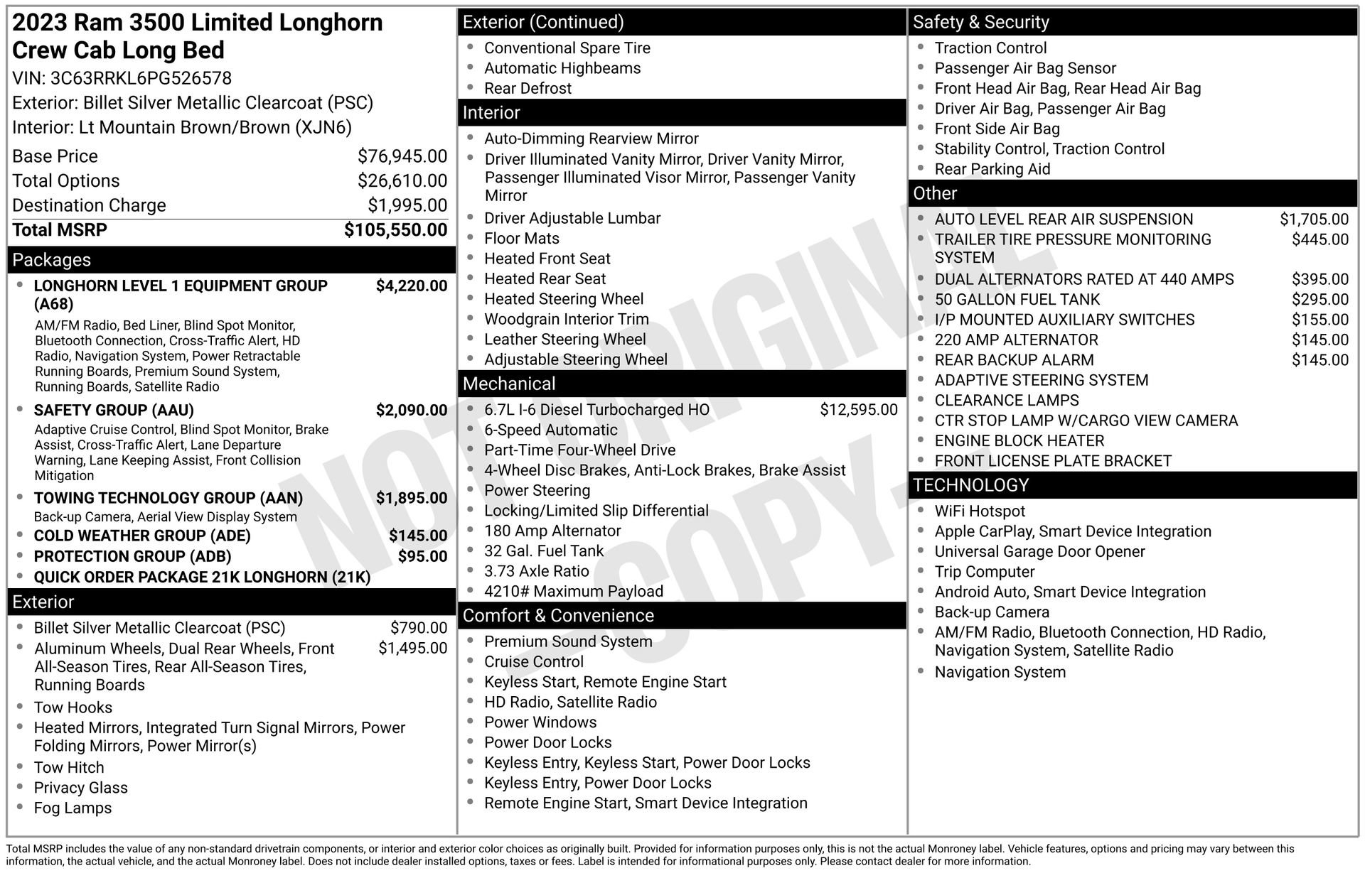 Used 2023 RAM 3500 Limited AWD/4WD image 44