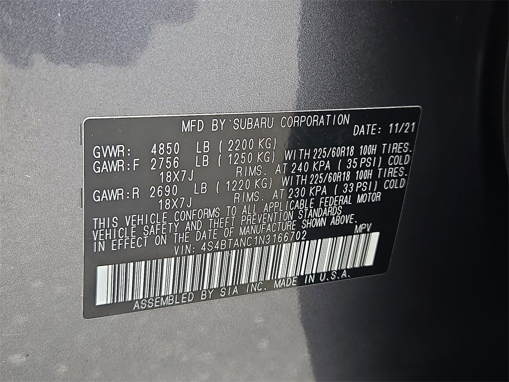 Used 2022 Subaru Outback Limited image 25