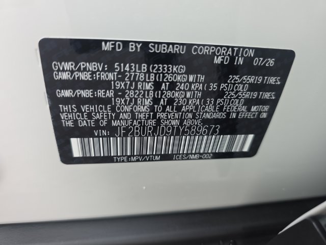 New 2026 Subaru Outback Touring XT AWD/4WD image 25