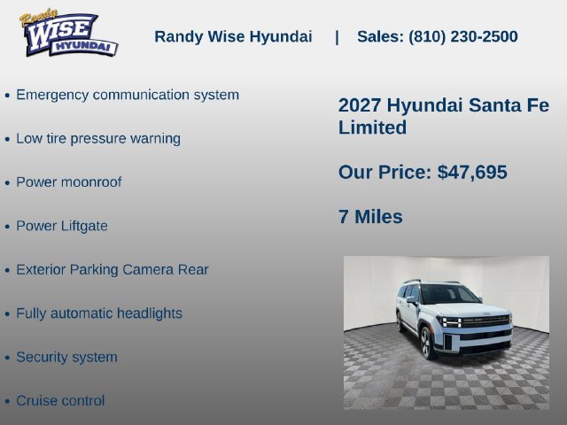 New 2027 Hyundai Santa Fe Limited AWD/4WD image 10