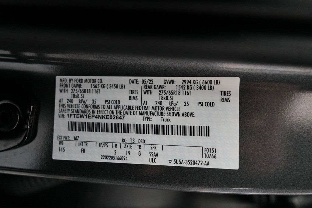 Used 2022 Ford F150 XLT w/ Equipment Group 302A High image 15